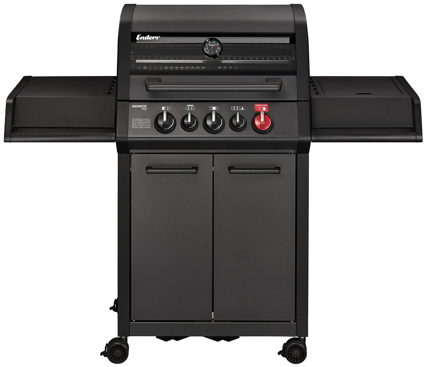 Premium Enders Monroe Pro 3 SIK Turbo Shadow 3 Brenner Gas Grill mit FREE Abdeckung