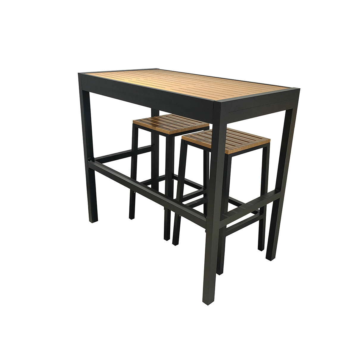 Sanctuary Oak Outdoor Setchen Bar Table und Bar Stools