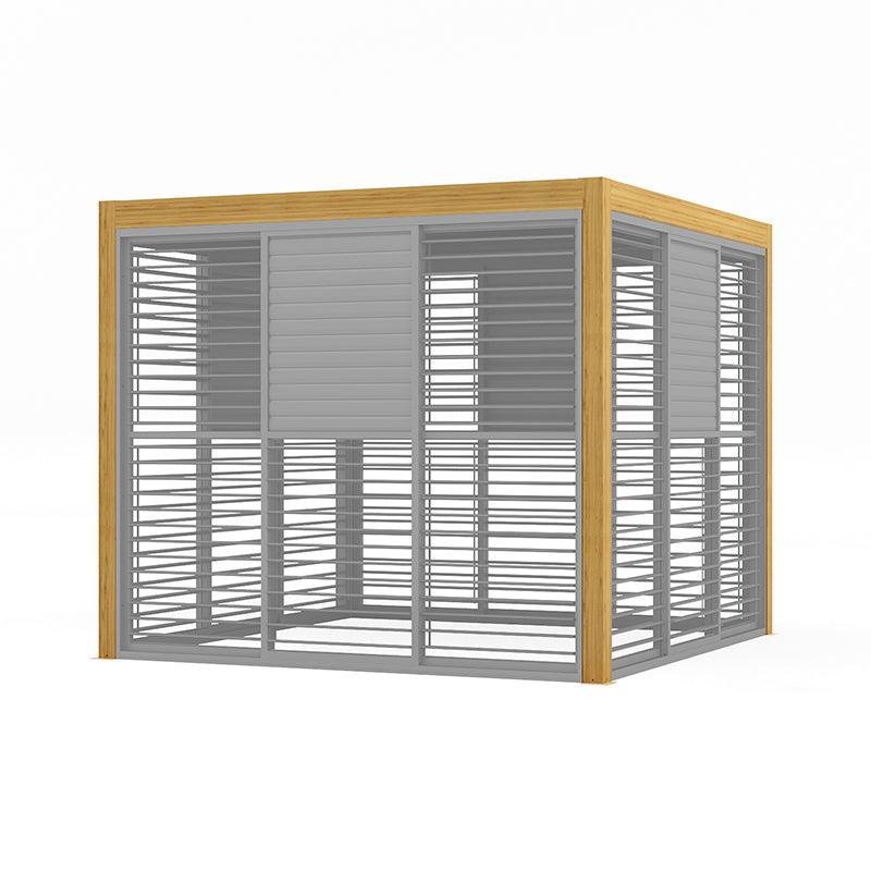 Sanctuary 3m Sliding Walls mit Movable Louvres