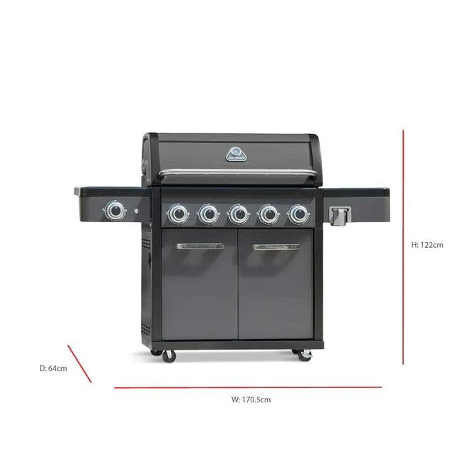 Premium Grillstream Legacy 5 Brenner Hybrid Gas Grill