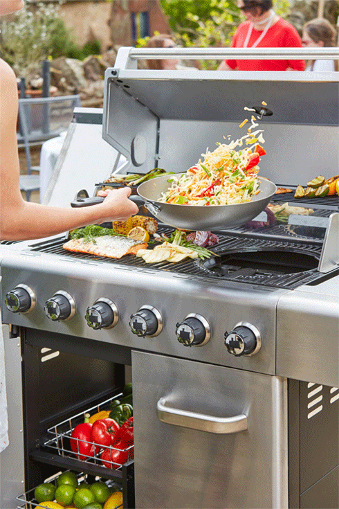 Premium Outback Jupiter Hybrid 6 Brenner Stainless Steel Gas Grill