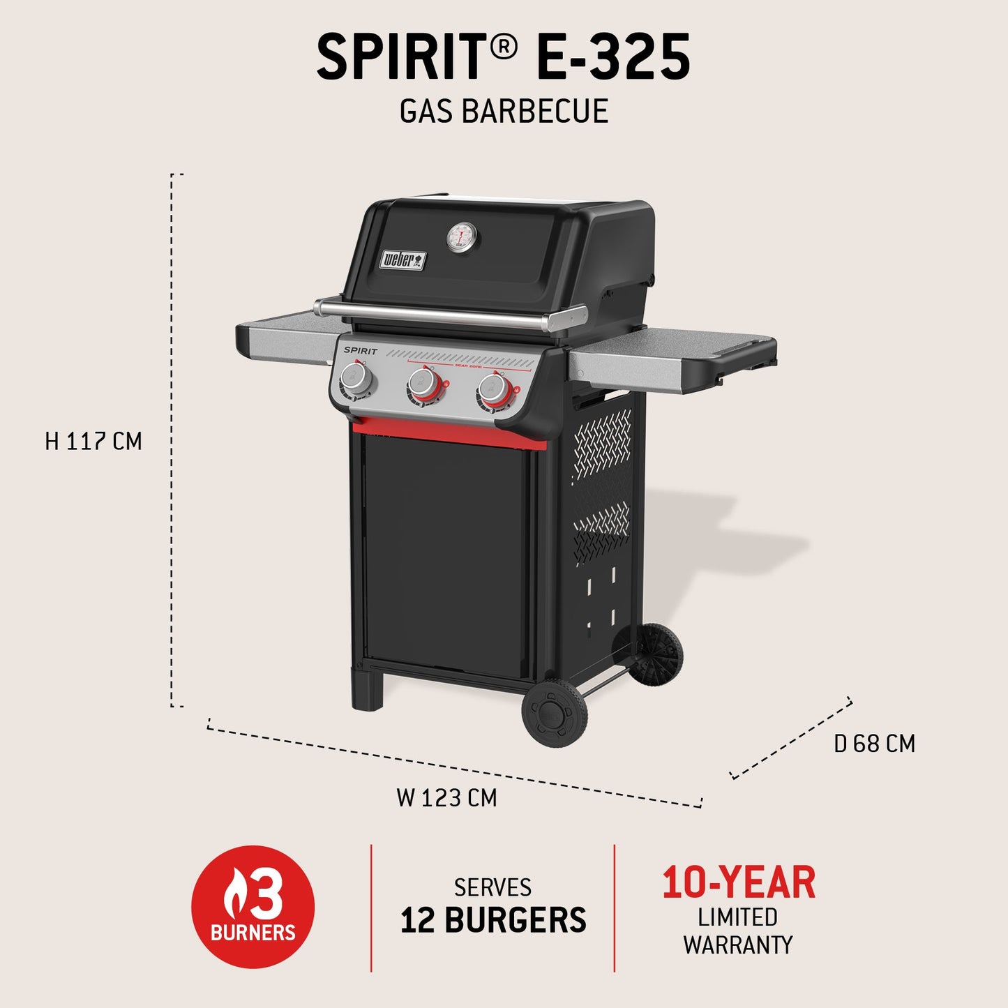 Premium Weber Spirit E-325 Gas Grill