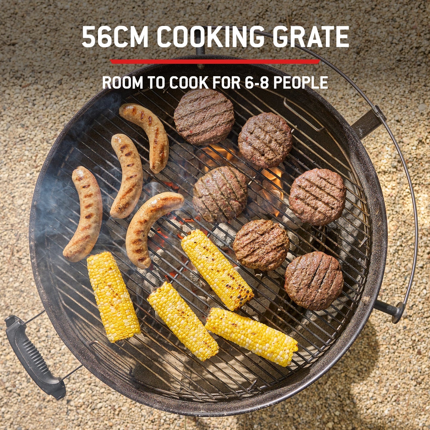 Premium NEW 2026 Model Weber Master-Touch GBS C-5755 Holzkohle Kettle Grill in Smoke Grey, 57cm