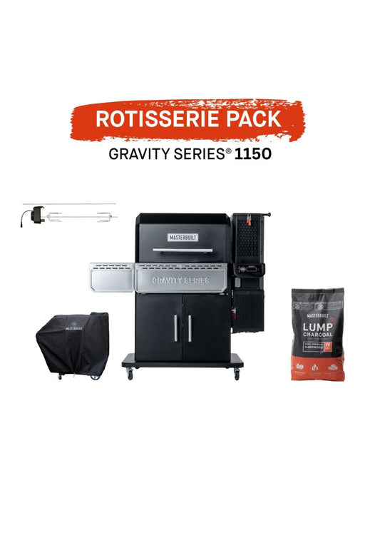Premium Masterbuilt Gravity 1150 Grill mit Rotisserie Pack