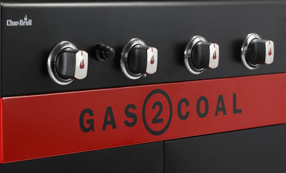 Premium Char-Broil 4 Brenner Gas2Coal 2.0 Hybrid Gas & Holzkohle Grill
