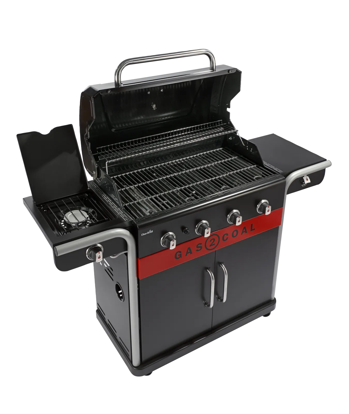 Premium Char-Broil 4 Brenner Gas2Coal 2.0 Hybrid Gas & Holzkohle Grill