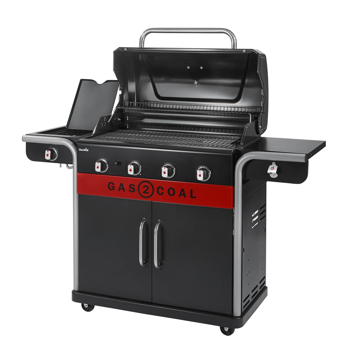 Premium Char-Broil 4 Brenner Gas2Coal 2.0 Hybrid Gas & Holzkohle Grill