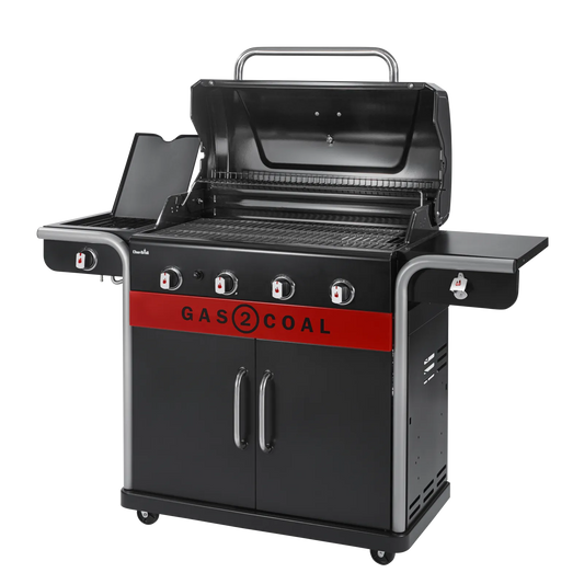 Premium Char-Broil 4 Brenner Gas2Coal 2.0 Hybrid Gas & Holzkohle Grill