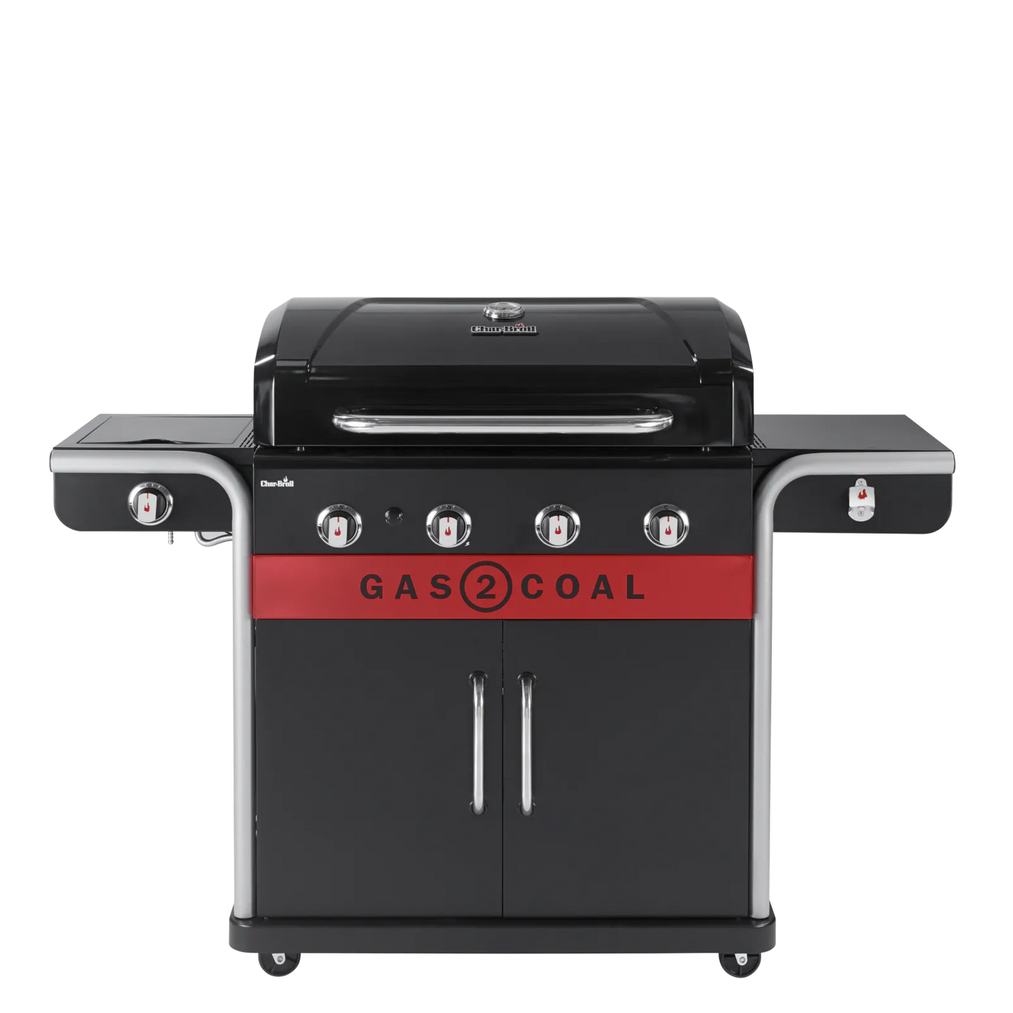 Premium Char-Broil 4 Brenner Gas2Coal 2.0 Hybrid Gas & Holzkohle Grill