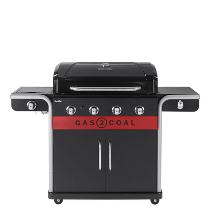 Premium Char-Broil 4 Brenner Gas2Coal 2.0 Hybrid Gas & Holzkohle Grill