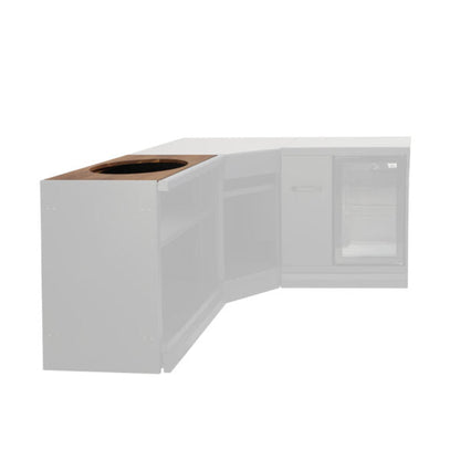 GRLLR Worktop for Connect Extension Unit - 18inch Kamado mit Facia
