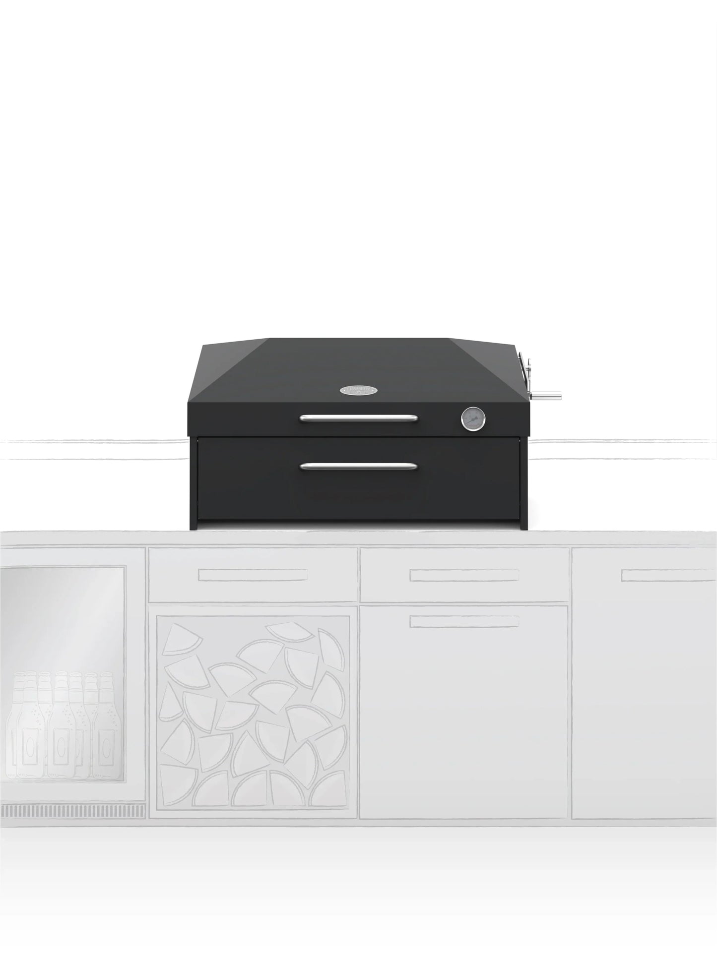 Premium Flamery Klein Asado Grill mit 50/50 Split Grill