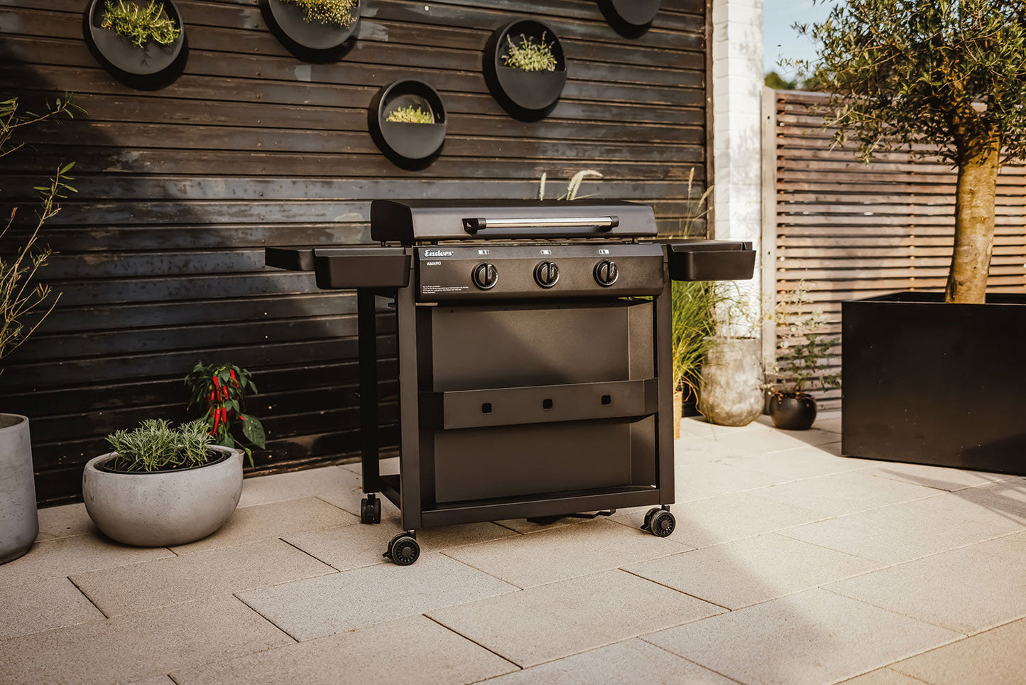 Premium Enders Amaro 3 Brenner Stainless Steel Gas Grill Grillplatte mit FREE Abdeckung
