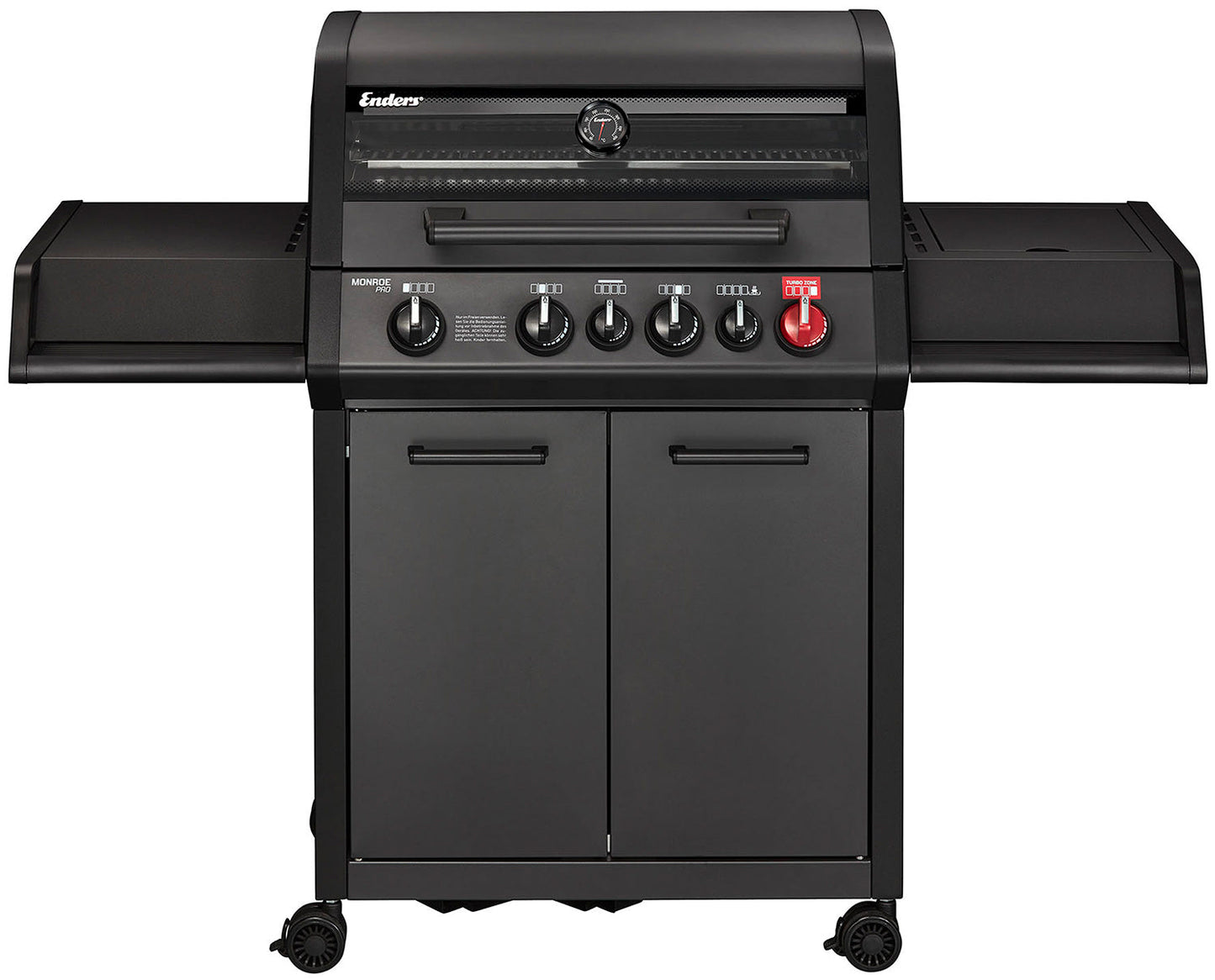 Enders Monroe Pro 4 SIK Turbo Shadow 4 Brenner Gas Barbecue mit FREE Abdeckung