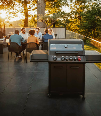 Enders Monroe Pro 4 SIK Turbo Shadow 4 Brenner Gas Barbecue mit FREE Abdeckung