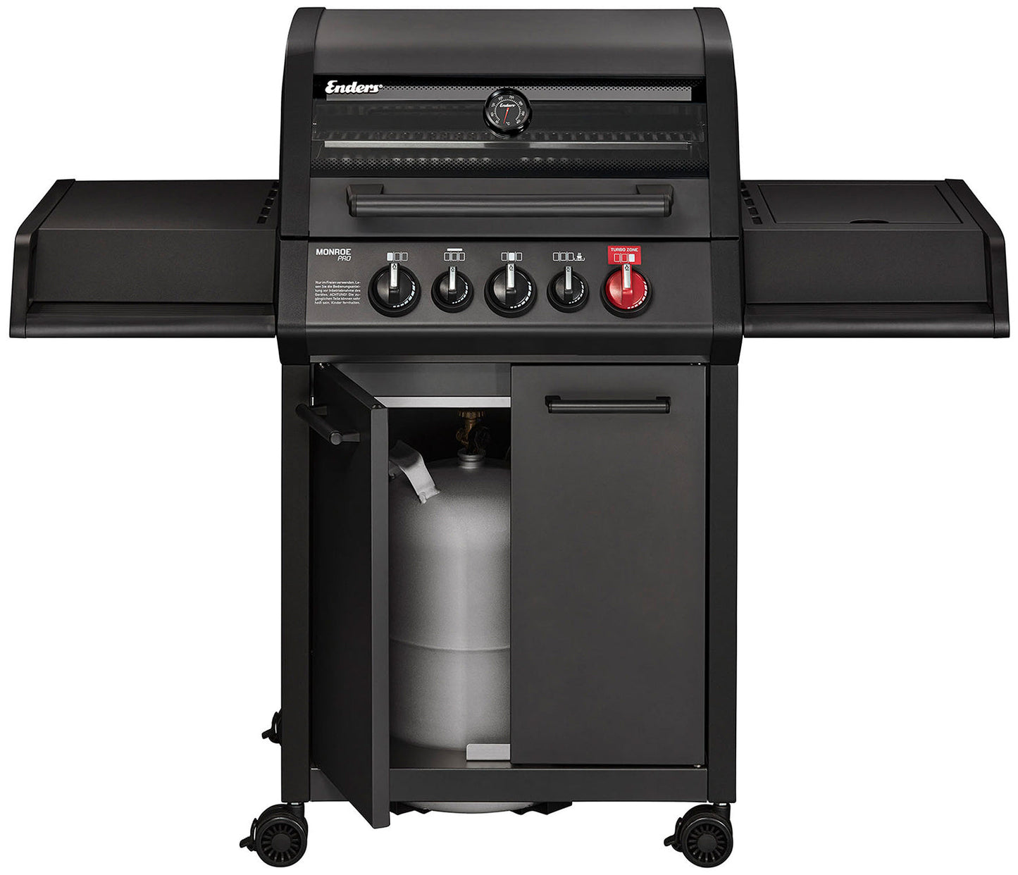 Premium Enders Monroe Pro 3 SIK Turbo Shadow 3 Brenner Gas Grill mit FREE Abdeckung