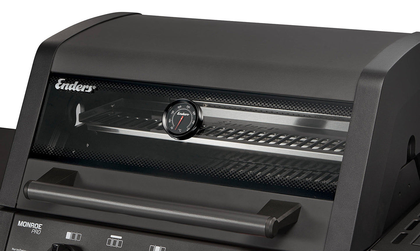 Premium Enders Monroe Pro 3 SIK Turbo Shadow 3 Brenner Gas Grill mit FREE Abdeckung