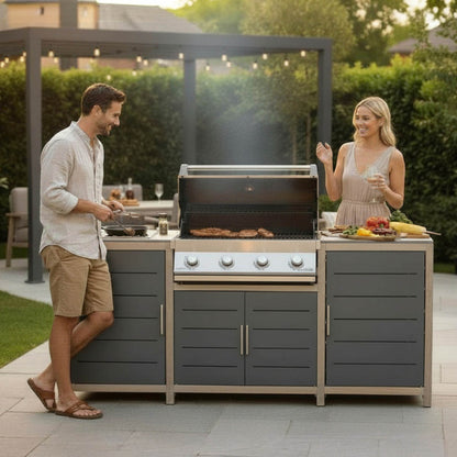 Premium Grillstream Sanctuary Birch 4 Brenner Deluxe Outdoor Setchen