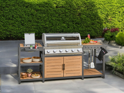 Premium Grillstream Sanctuary Oak 6 Brenner Outdoor Setchen