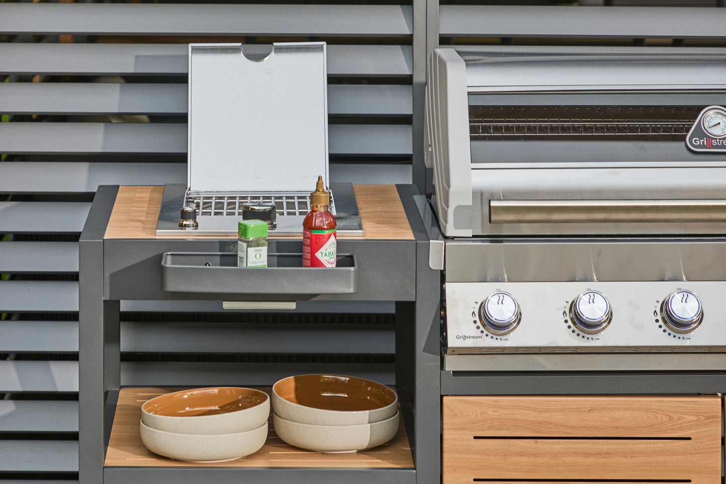 Premium Grillstream Sanctuary Oak 6 Brenner Outdoor Setchen