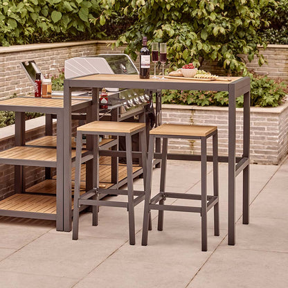 Sanctuary Oak Outdoor Setchen Bar Table und Bar Stools