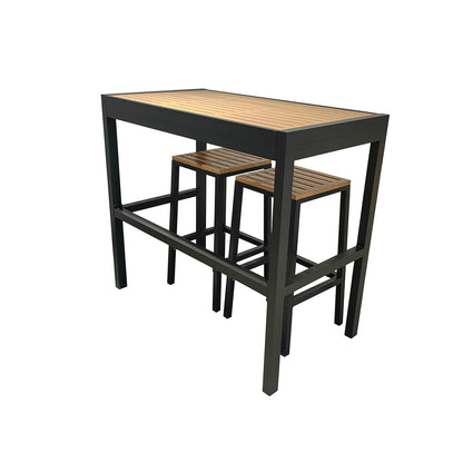Sanctuary Oak Outdoor Setchen Bar Table und Bar Stools