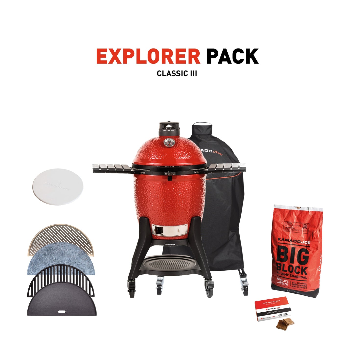 Kamado Joe Classic III mit Explorer Pack
