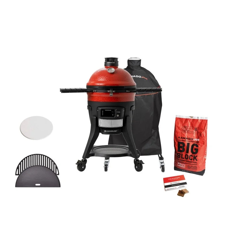 Premium Kamado Joe Konnected Joe Grill mit DisAbdeckungy Pack