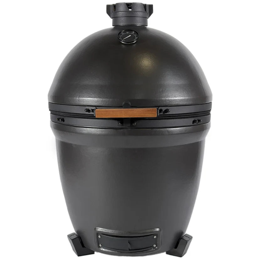 Premium Kama Gear V2 Max Kamado Grill, Off-Schwarz