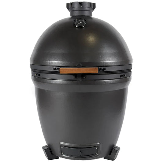 Premium Kama Gear V2 Max Kamado Grill, Off-Schwarz