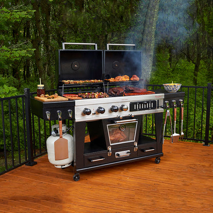 Premium Pit Boss Memphis 1.0 Ultimate Combo Räucher Grill Grill mit Abdeckung + Regulator