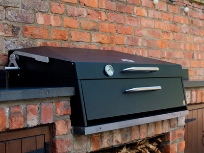 Premium Flamery Klein Asado Grill mit 50/50 Split Grill