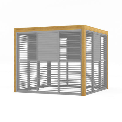 Sanctuary 3m Sliding Walls mit Movable Louvres