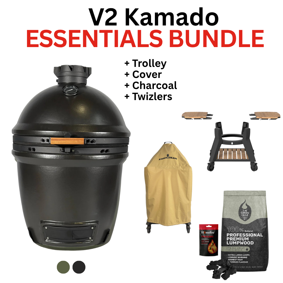 Kama Gear V2 Schwarz - Essentials Bundle