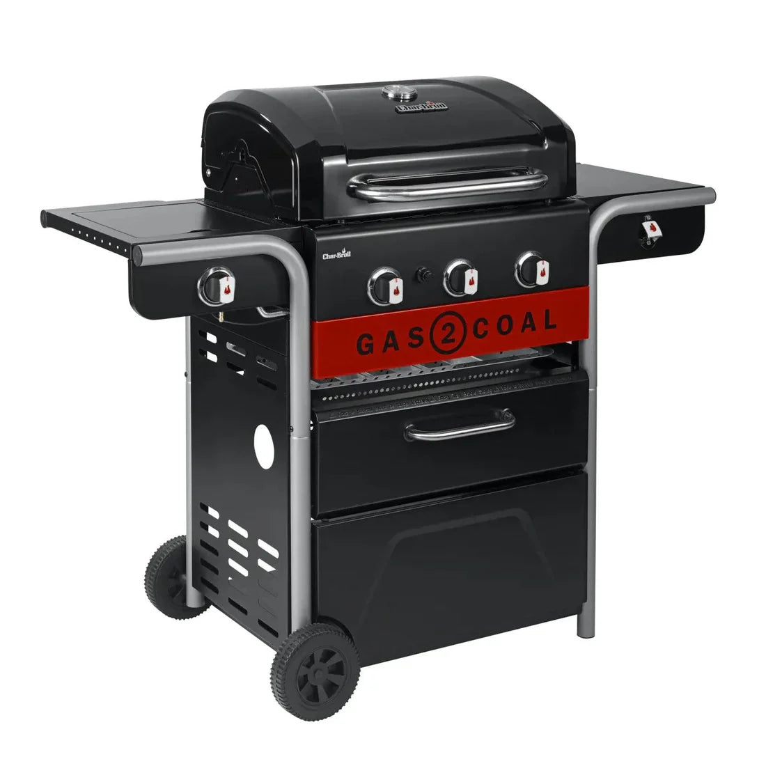 Premium Char-Broil 3 Brenner Gas2Coal 2.0 Hybrid Gas & Holzkohle Grill