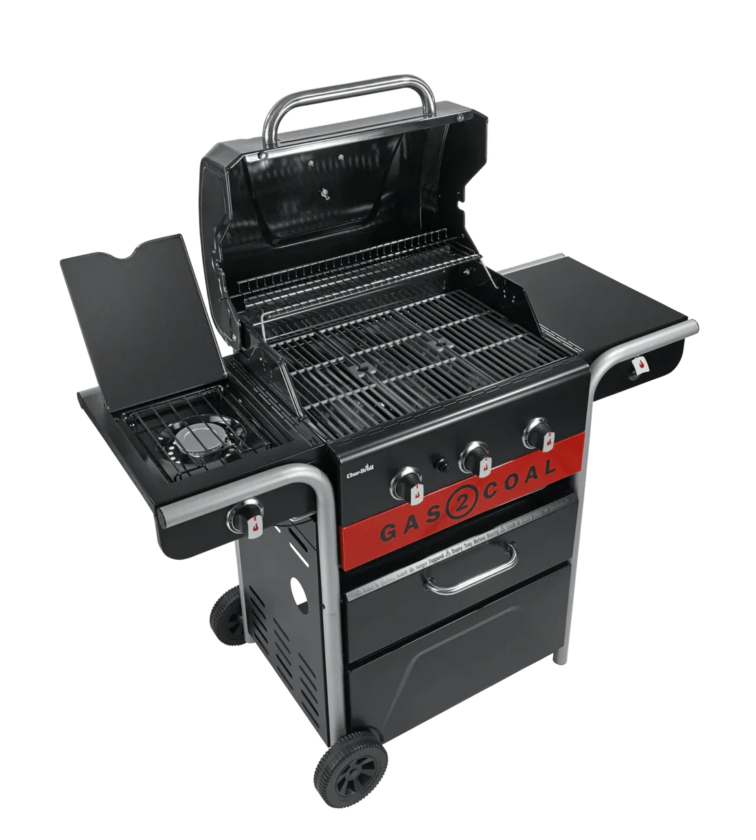Premium Char-Broil 3 Brenner Gas2Coal 2.0 Hybrid Gas & Holzkohle Grill
