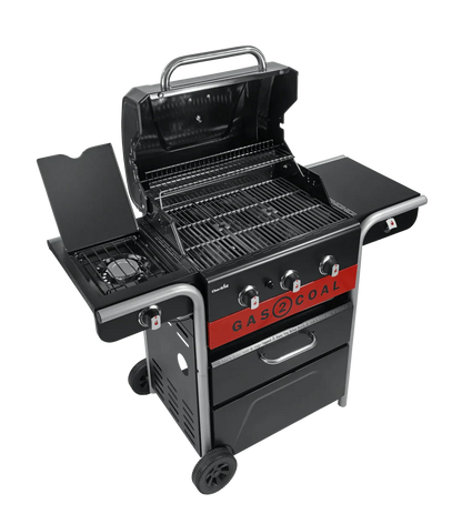 Premium Char-Broil 3 Brenner Gas2Coal 2.0 Hybrid Gas & Holzkohle Grill