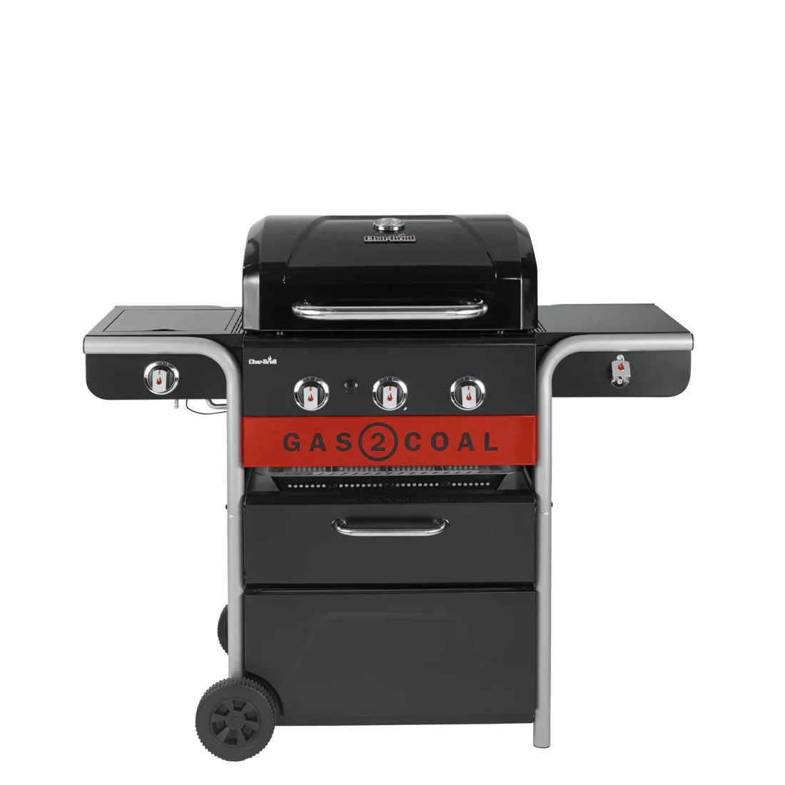 Premium Char-Broil 3 Brenner Gas2Coal 2.0 Hybrid Gas & Holzkohle Grill