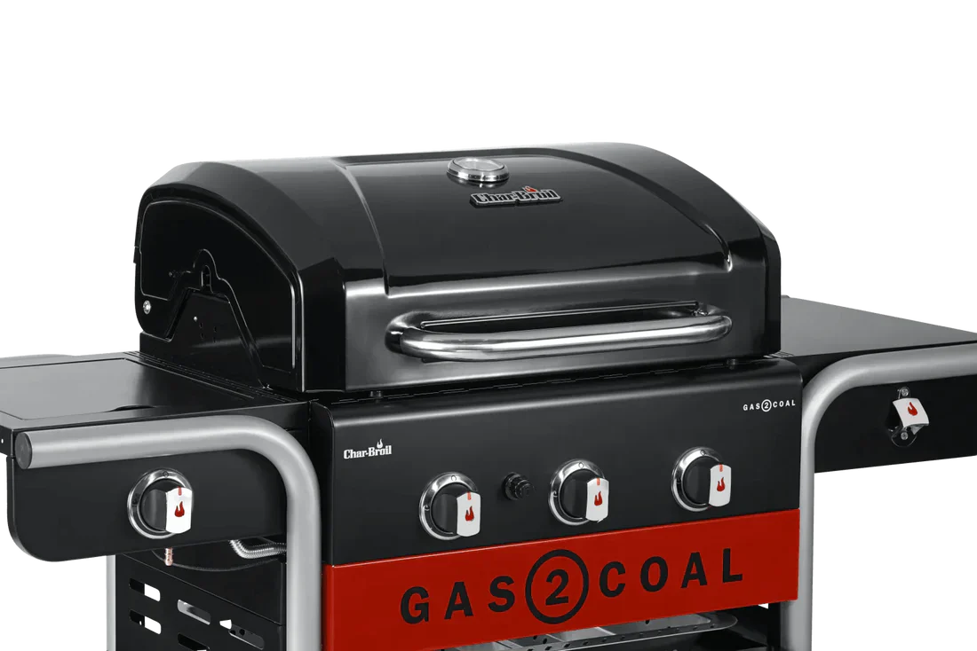 Premium Char-Broil 3 Brenner Gas2Coal 2.0 Hybrid Gas & Holzkohle Grill