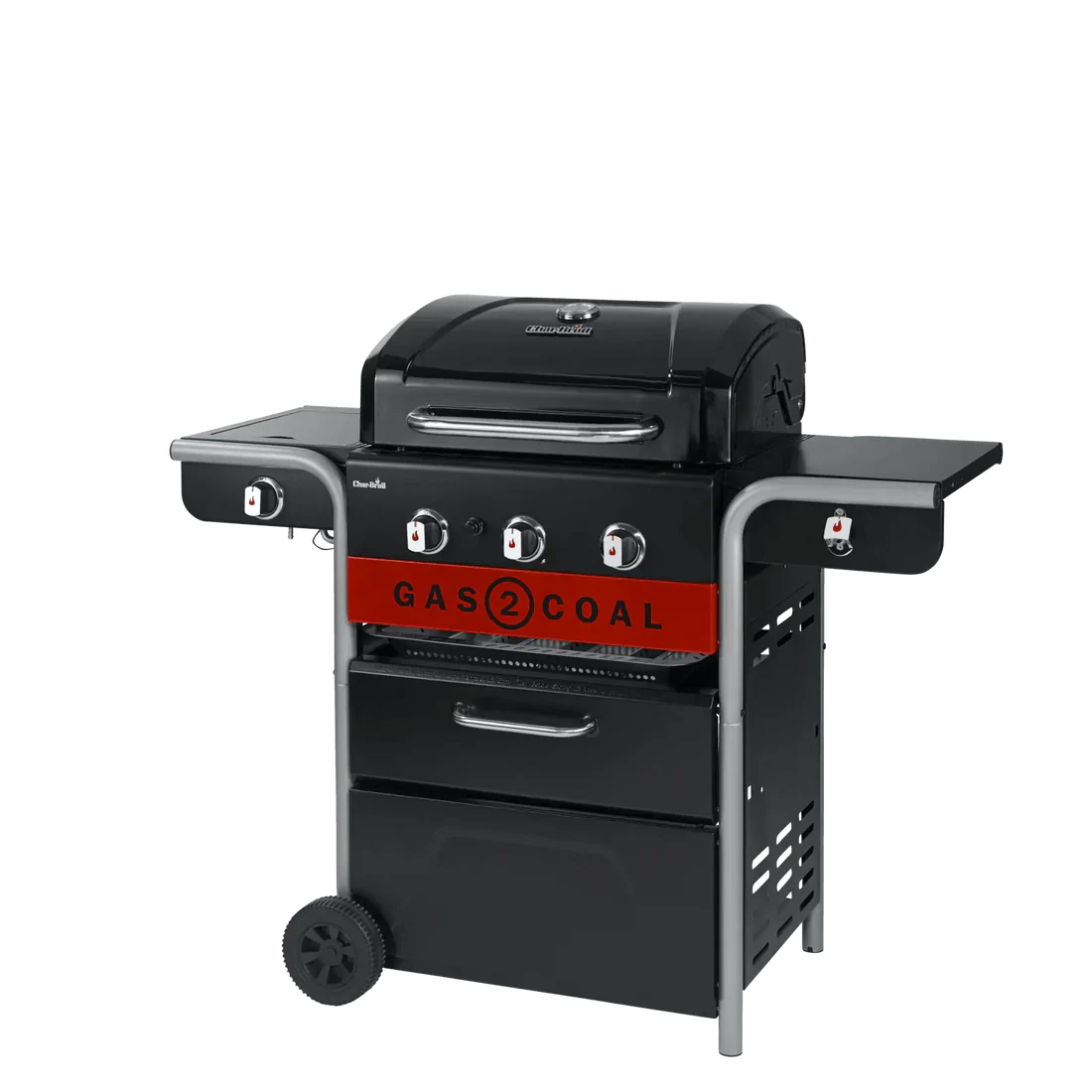 Premium Char-Broil 3 Brenner Gas2Coal 2.0 Hybrid Gas & Holzkohle Grill