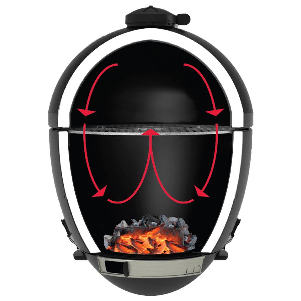 Premium Char-Griller Schwarz Akorn Junior Kamado Holzkohle Grill