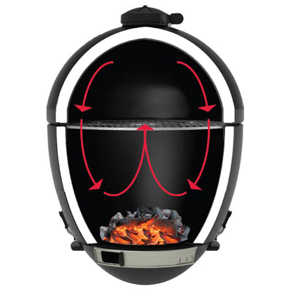 Premium Char-Griller Schwarz Akorn Junior Kamado Holzkohle Grill