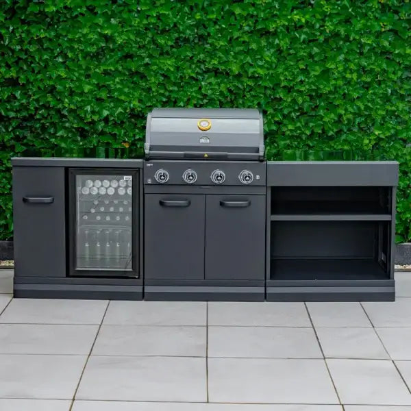 GRLLR Prime G4S 4 Brenner Gas Barbecue mit Side Brenner