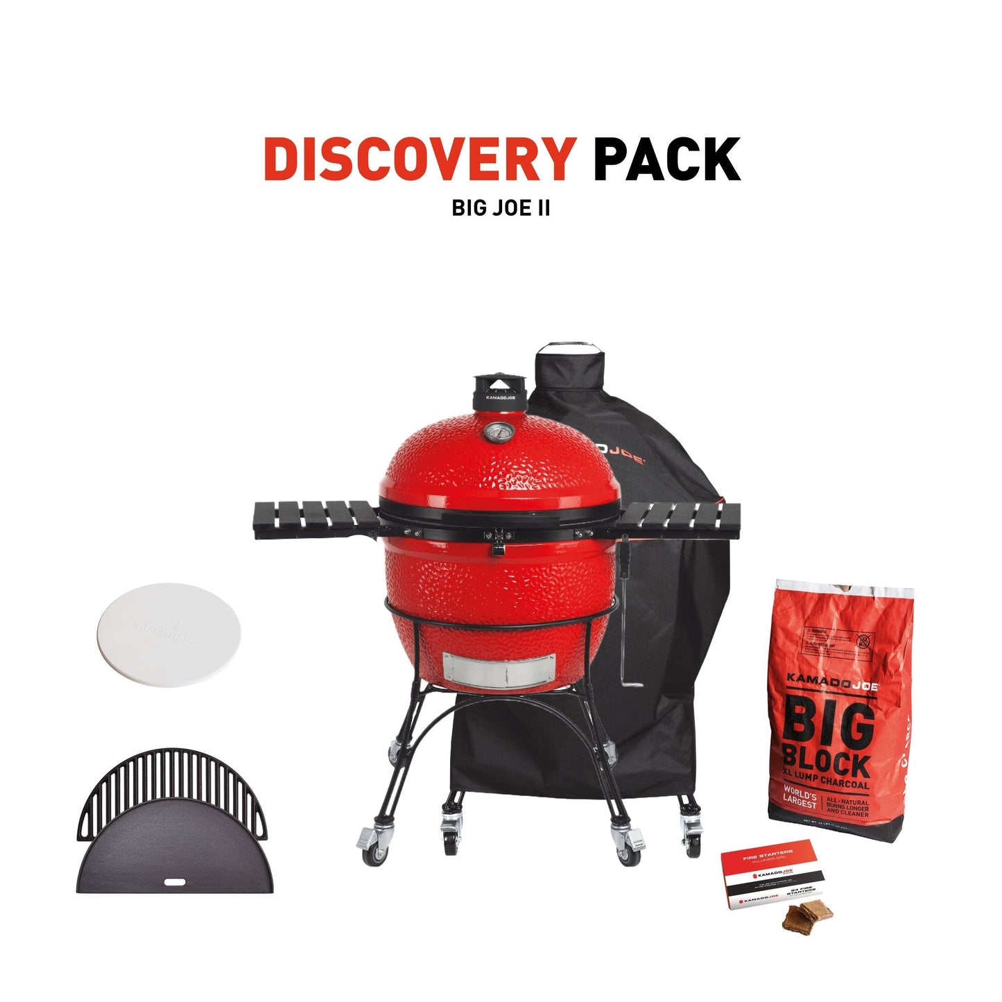 Kamado Joe Big Joe II mit DisAbdeckungy Pack