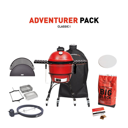 Premium Kamado Joe Classic I Grill mit Adventurer Pack