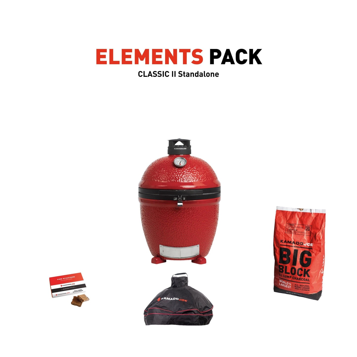 Kamado Joe Classic II Stundalone mit Elements Pack