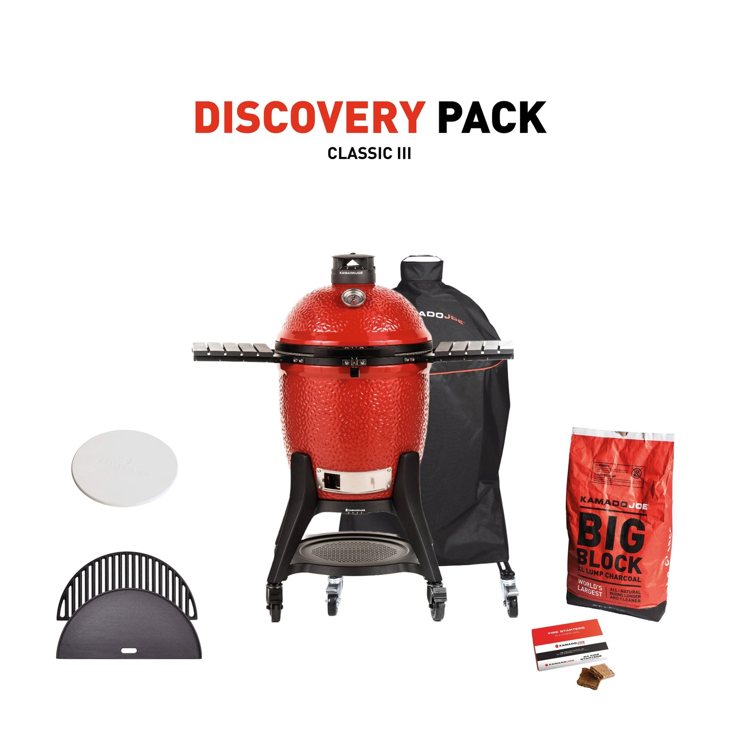 Kamado Joe Classic III mit DisAbdeckungy Pack