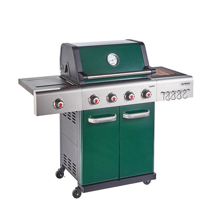 Outback Green Jupiter 4 Brenner Hybrid  Barbecue