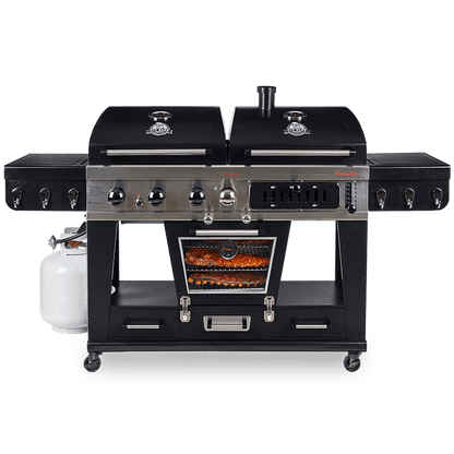 Premium Pit Boss Memphis 1.0 Ultimate Combo Räucher Grill Grill mit Abdeckung + Regulator