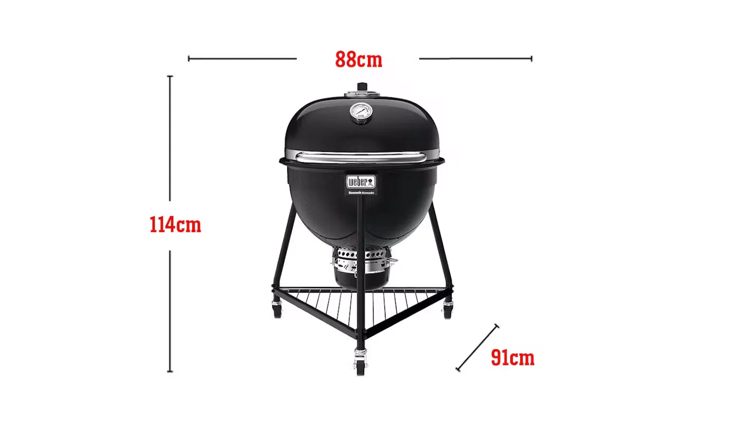 Premium Weber Summit E6 Kamado Holzkohle Grill
